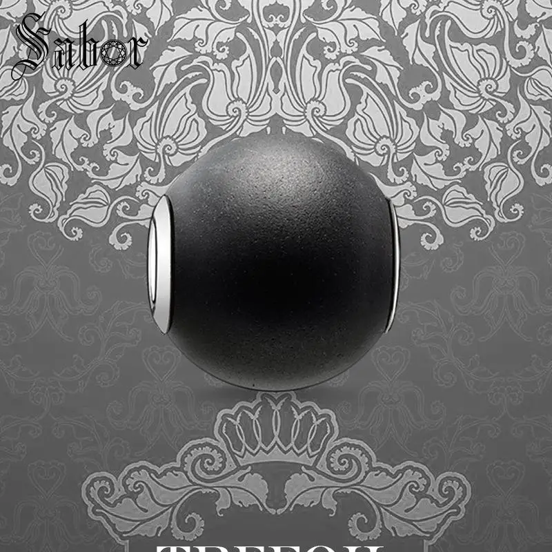 Женские бусины DIY Черный Шарм серебряный цвет ювелирное изделие подарок в стиле