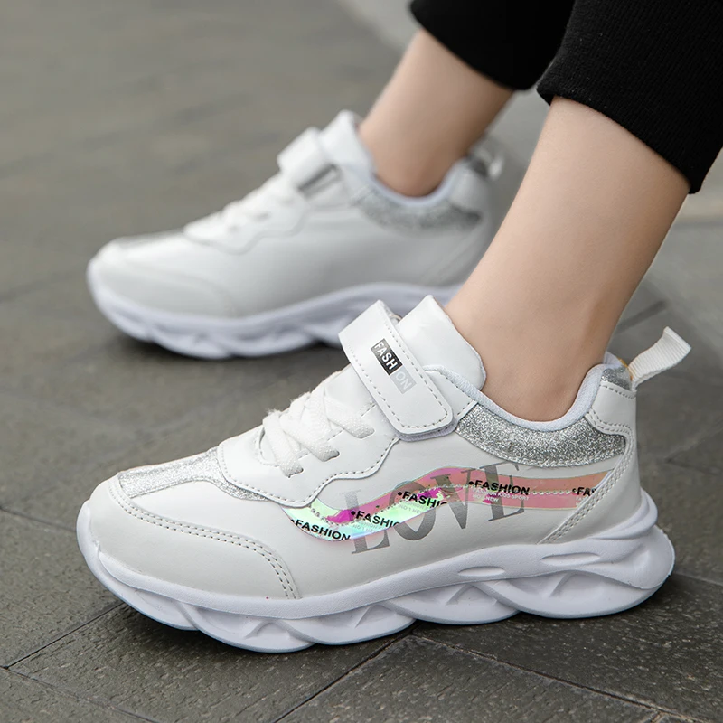 RUMDAX Spring New Kids Pu Leather Shoes Baby Girls Sport Sneakers Children Shoes Boys Fashion Casual Shoes Soft Brand Trainer