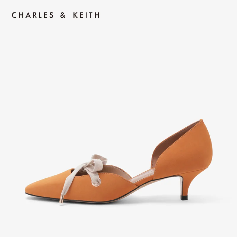CHARLES＆KEITH Новинка на Весну 2020г. CK1 60280166 Женские Туфли лодочки На шнуровке Средняя