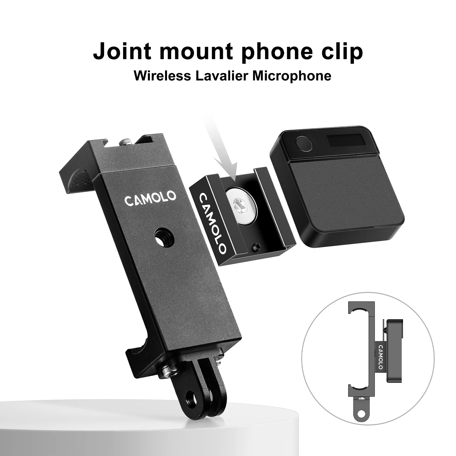 CAMOLO 3 Pack Cold Shoe Mount with 1/4 Inch Thread Metal Mini Extended Bracket for Camera Cage Hand Grip Monitor |