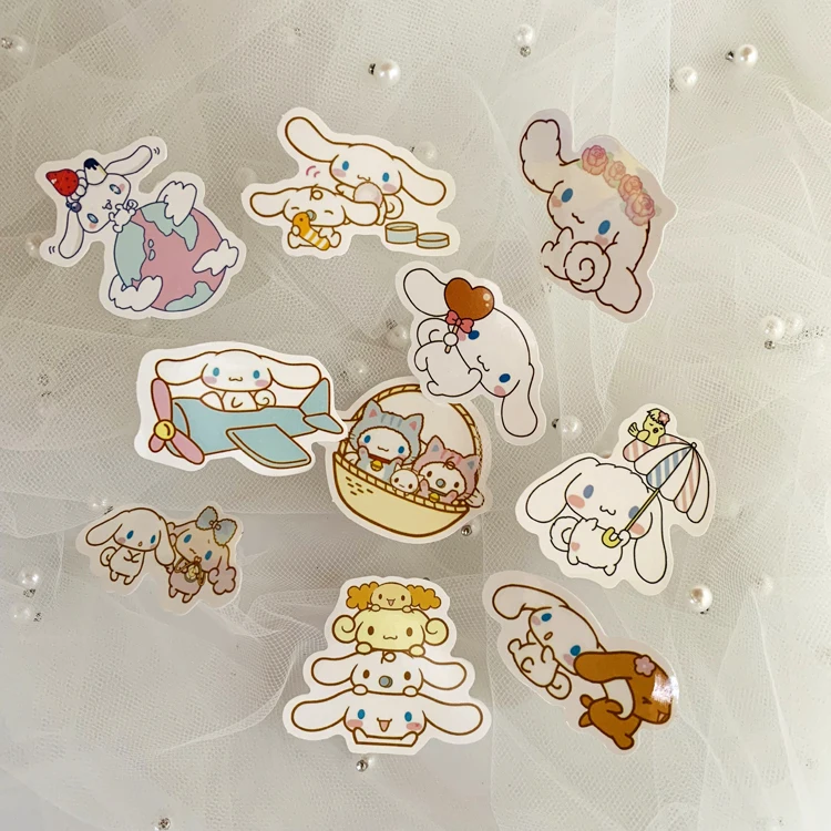 40 шт. мультяшная наклейка Cinnamoroll babyCinnamoroll для рюкзака ПВХ скейтборд мотоциклетный шлем Автомобильный Стайлинг автомобильные аксессуары