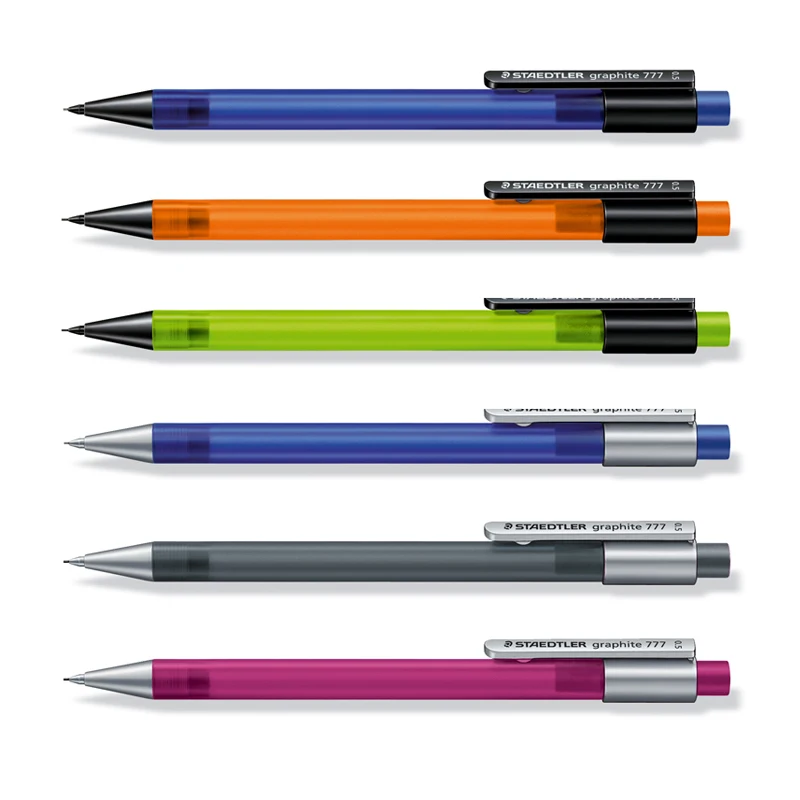 0.5 0.7 Mm Hb Frosted Transparent Pen Holder Mechanical Pencil School Stationery
