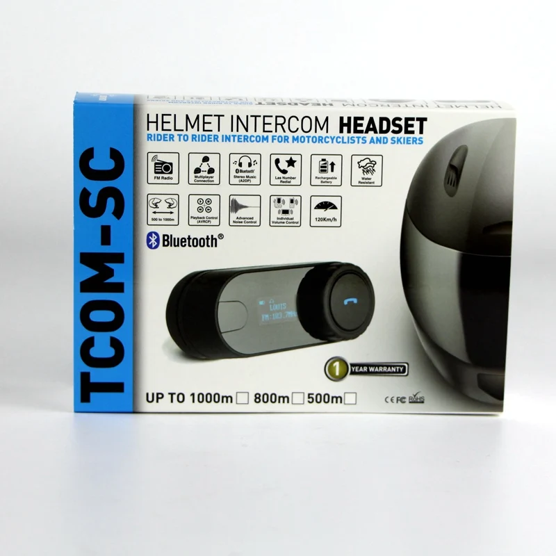 Bluetooth интерком для мотоциклистов светодиодный домофон 800 м с экраном гарнитурой