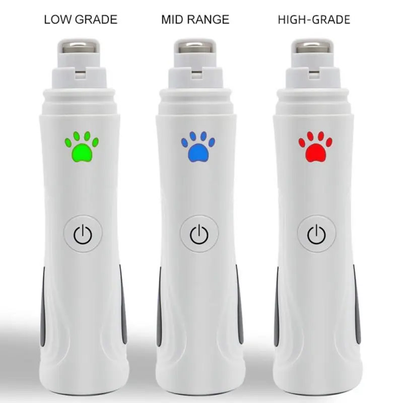 

Dog Nailclippers LED Petural Dog Nail Grinder And Clippers Upgraded 3-Speed Rechargeable Electric Pet Nail Trimmer Painless