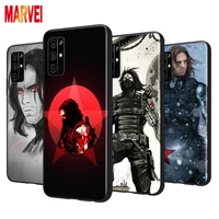 marvel winter soldier art soft tpu cover for huawei honor 8s 8c 8x 8a 8 7s 7a 7c 7 pro prime ru max 2020 2019 black phone case