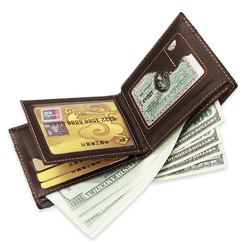 Мужской кошелек легкий мужской короткий с монетницей маленькие кошельки для