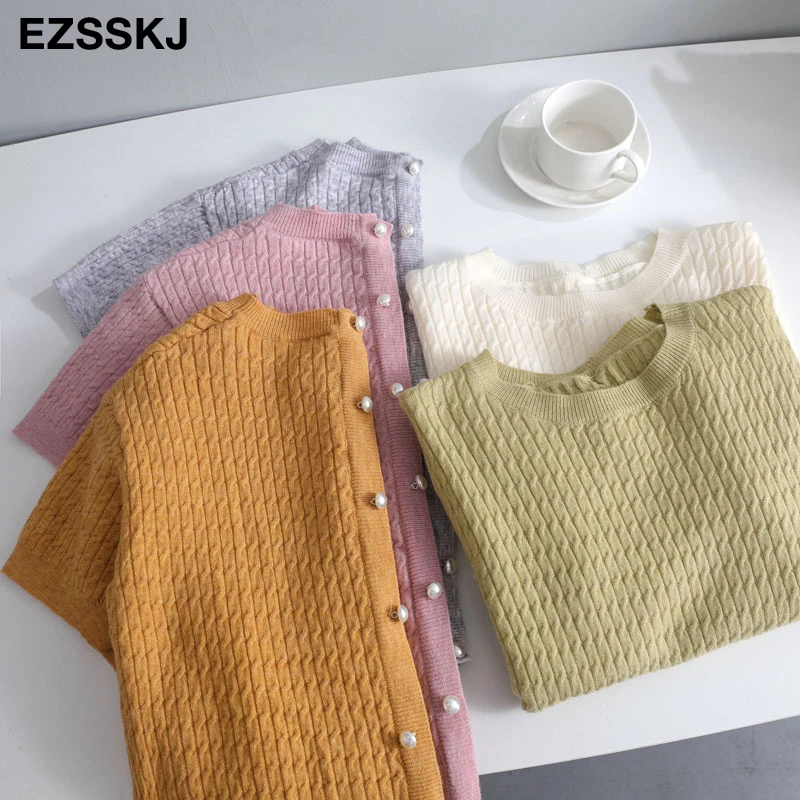 Футболка женская кашемировая трикотажная Базовая рубашка с коротким рукавом и