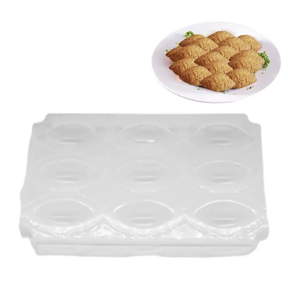 

12 Grids Large Size Meatball Maker Meatloaf Manual DIY Making Mold Press Minced Meat Processor Cake Desserts Kitchen Tools 2021