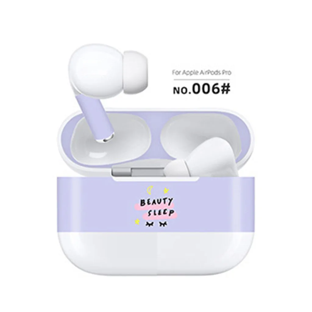 D Защитный чехол для наушников, защитная пленка для Apple AirPods Pro, новинка, защита от царапин, супер крутая - Цвет: D