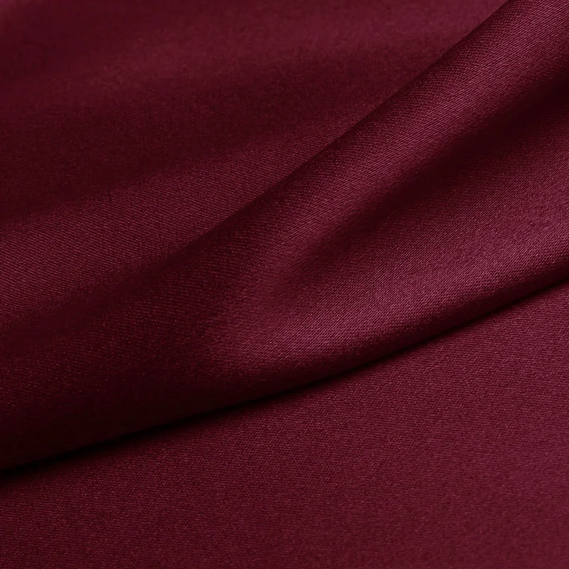 

pure silk fabric 19mm silk charmeuse satin 114cm(45") width crimson color for evening dress wedding NO.80