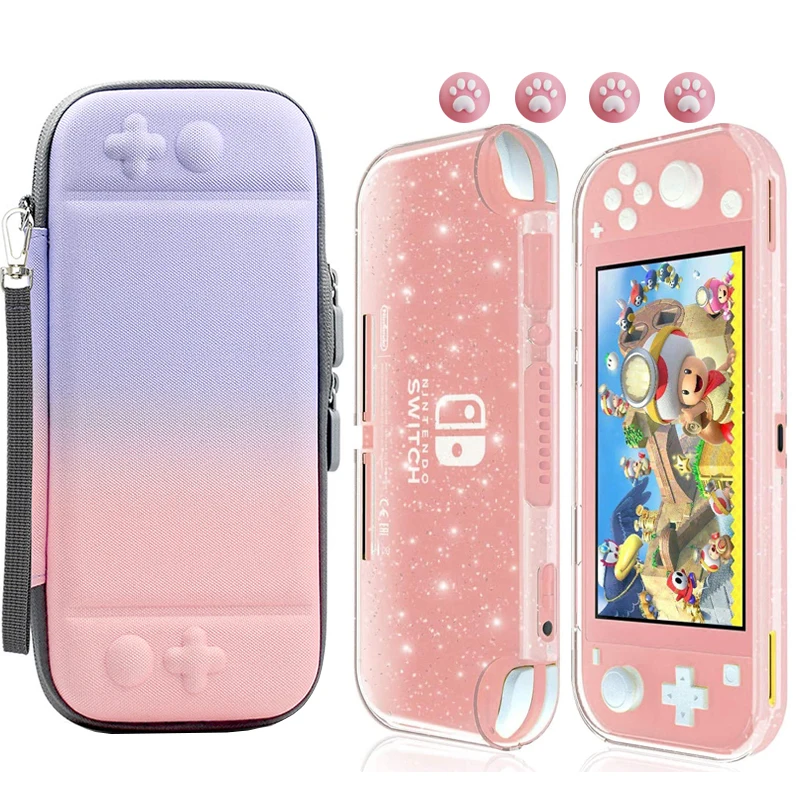 Прочная сумка для хранения Nintendo Switch Mini чехол Lite защита с бесплатными колпачками