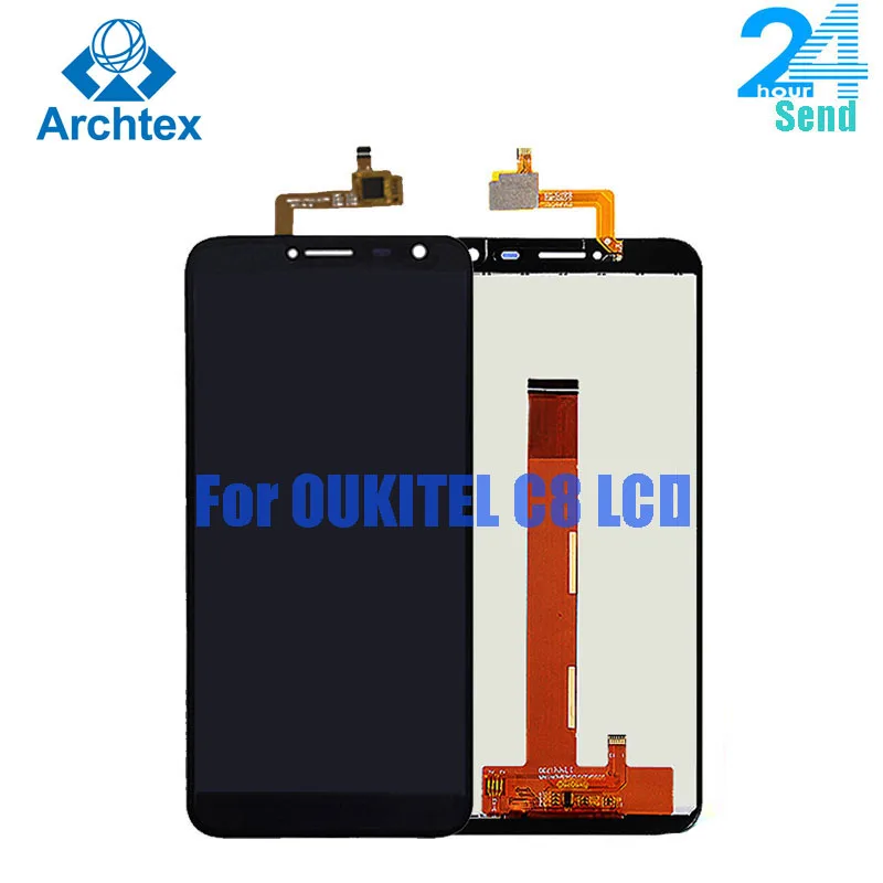 Для оригинального Oukitel C8 ЖК-экран + кодирующий преобразователь сенсорного экрана
