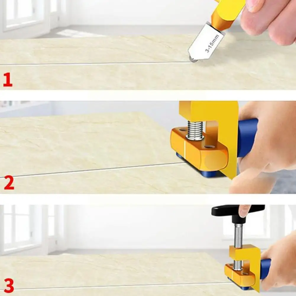 

2-in-1 Glass Tile Cutter Professional Glass Tile Cutting Glass Glass Opening For Tiling Alloy Aluminum Mirror Cutter Cuttin U6C2