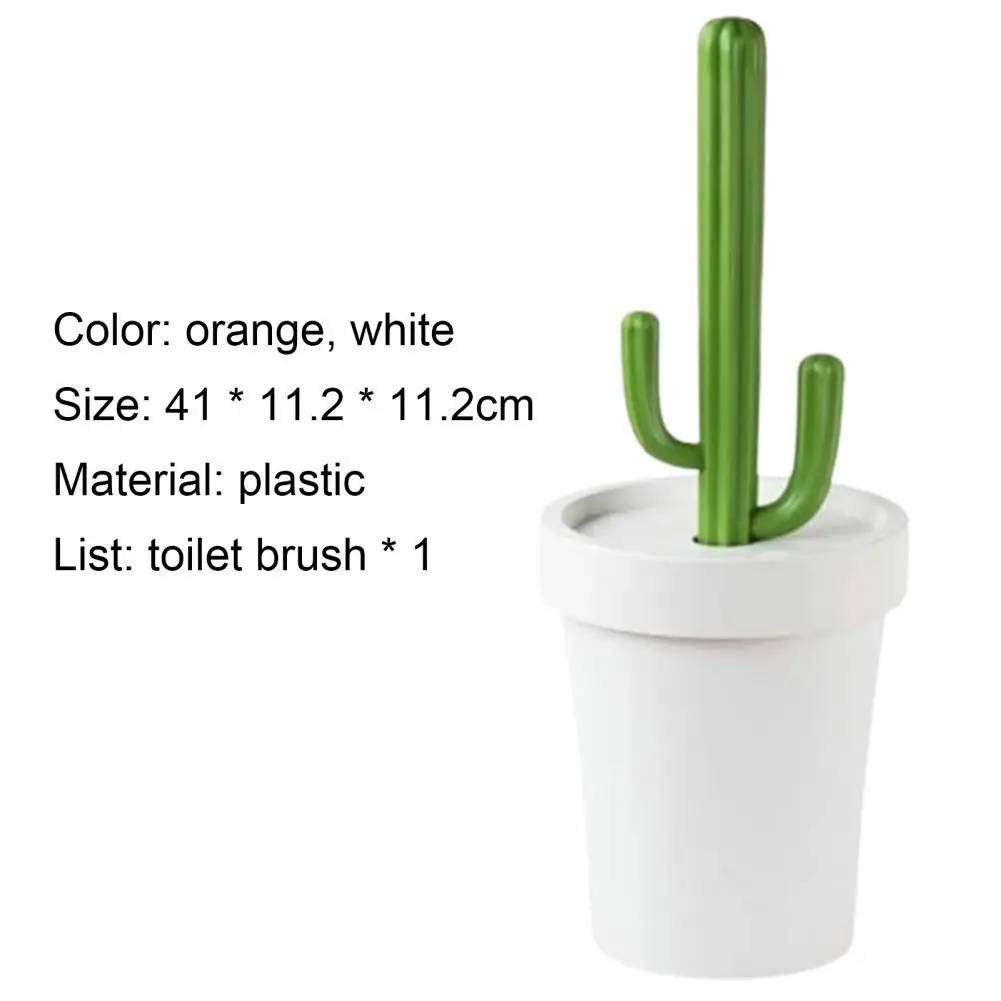 

Hot Sales Toilet Brush Innovative Dense Brush Head Plastic Cute Cactus Long Handle Cleaning Brush Cleaner for Home