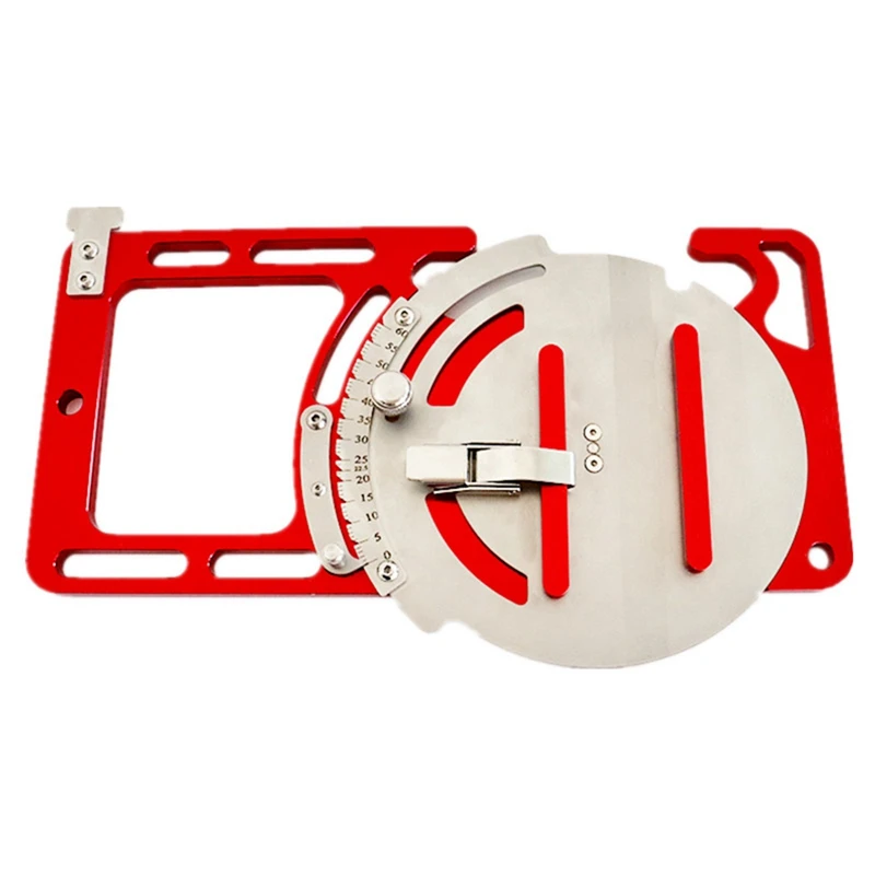 

Adjustable Angle Guide Rail Clamp System 0-60 degree Rotate Guide Rail Fixture Compatible with Makita or Festool Track