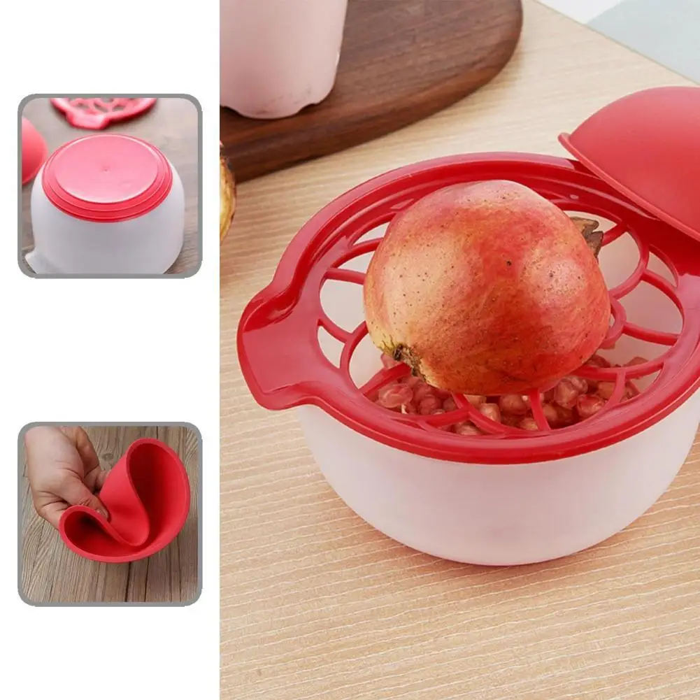 

Silicone Fashion Multi Functional Pomegranate Fruits Arils Remover Practical Pomegranate Remover Non Stick for Kitchen