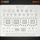 Трафарет для реболлинга SAM13 BGA, трафарет для ЦП Samsung A10S, A20, A30, A40, A50, A60, A70, A80, A90, A605F, A705F, A920F, SDM660, SDM450, SM6150, MT6762V
