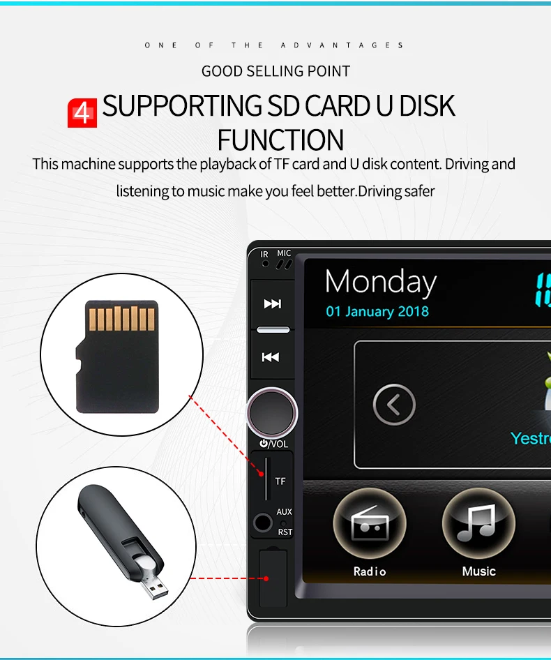 Автомагнитола Универсальный 2 din Автомобильный мультимедийный плеер авторадио