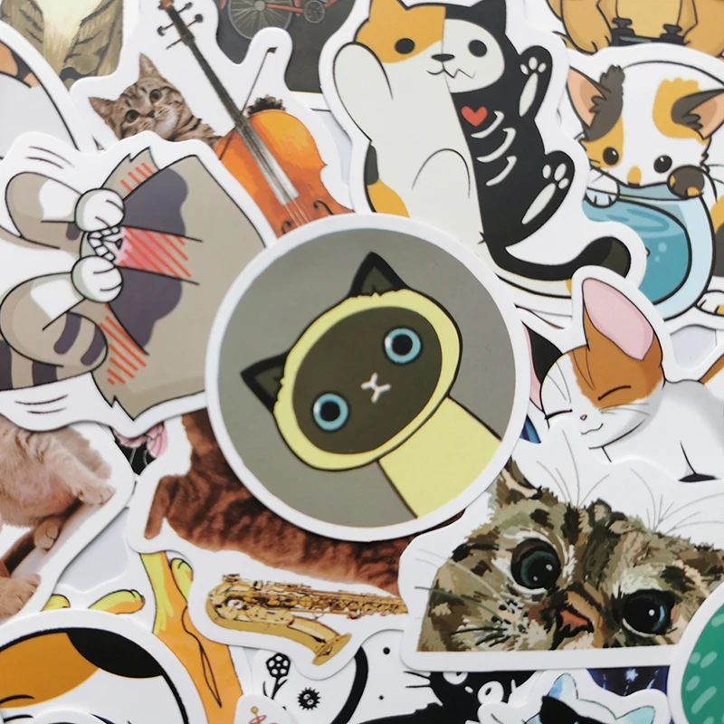 50 шт./компл. автомобильных наклеек крутой дизайн 3D наклейки с животными собаками