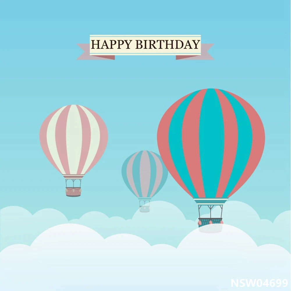 Laeacco горячий воздух воздушный шар облако Звездный календарь Baby Shower фон для фотосъемки по индивидуальному заказу в стиле вечеринки в честь Дня Рождения Фотофон для студийной съемки - Цвет: NSW04699
