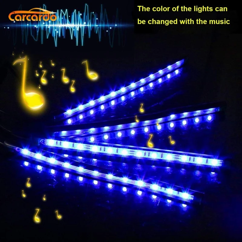 Carcardo 1 комплект голоса Музыка Управление светодиодный Атмосфера неоновый