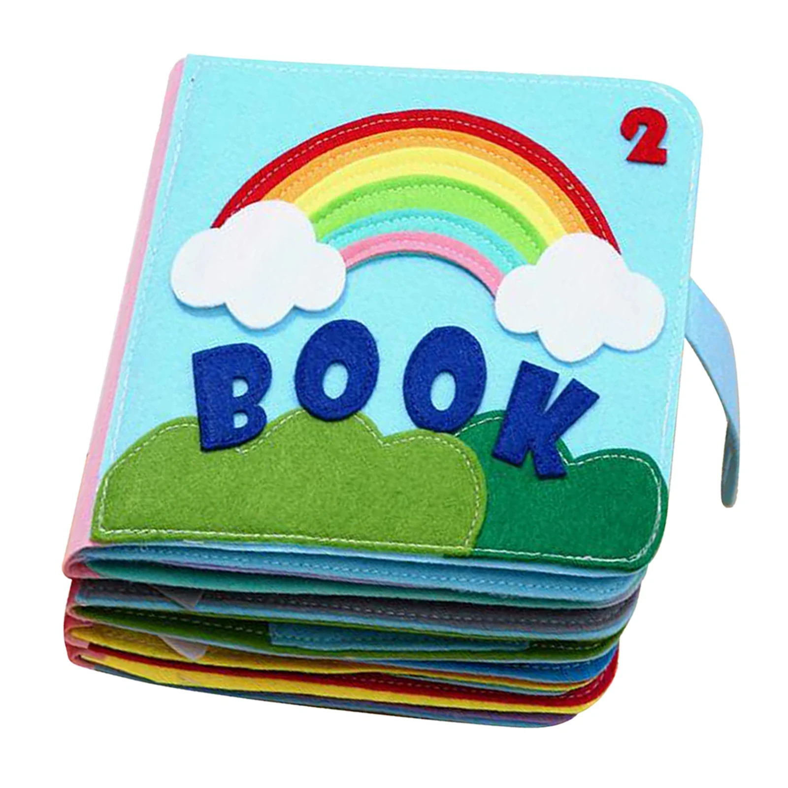 Felt Quiet Book Montessori Toys For Toddlers 1Y Basic Skills Activity Toys Preschool Learning Baby Sensory Educational Busy Book