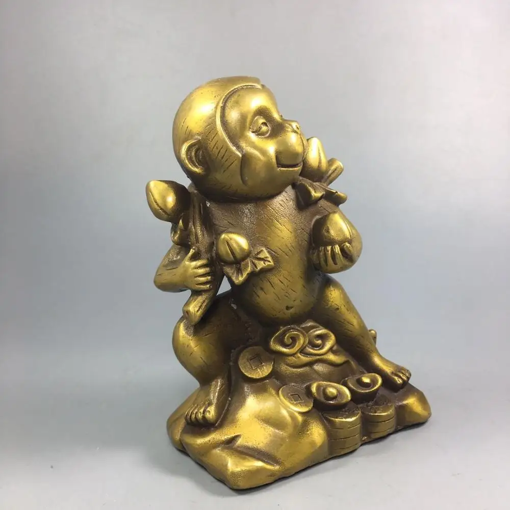 

Chinese Old Copper Collection Pure Copper monkey