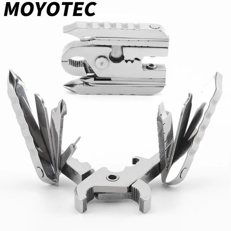 

Мини складные плоскогубцы MOYOTEC 15 в 1, многофункциональная отвертка, Портативный Комбинированный Ручной инструмент для активного и внутренн...