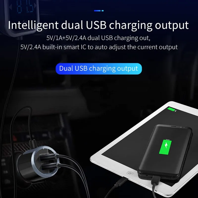 Автомобильный fm передатчик Aux модулятор Bluetooth громкая связь автомобильный аудио