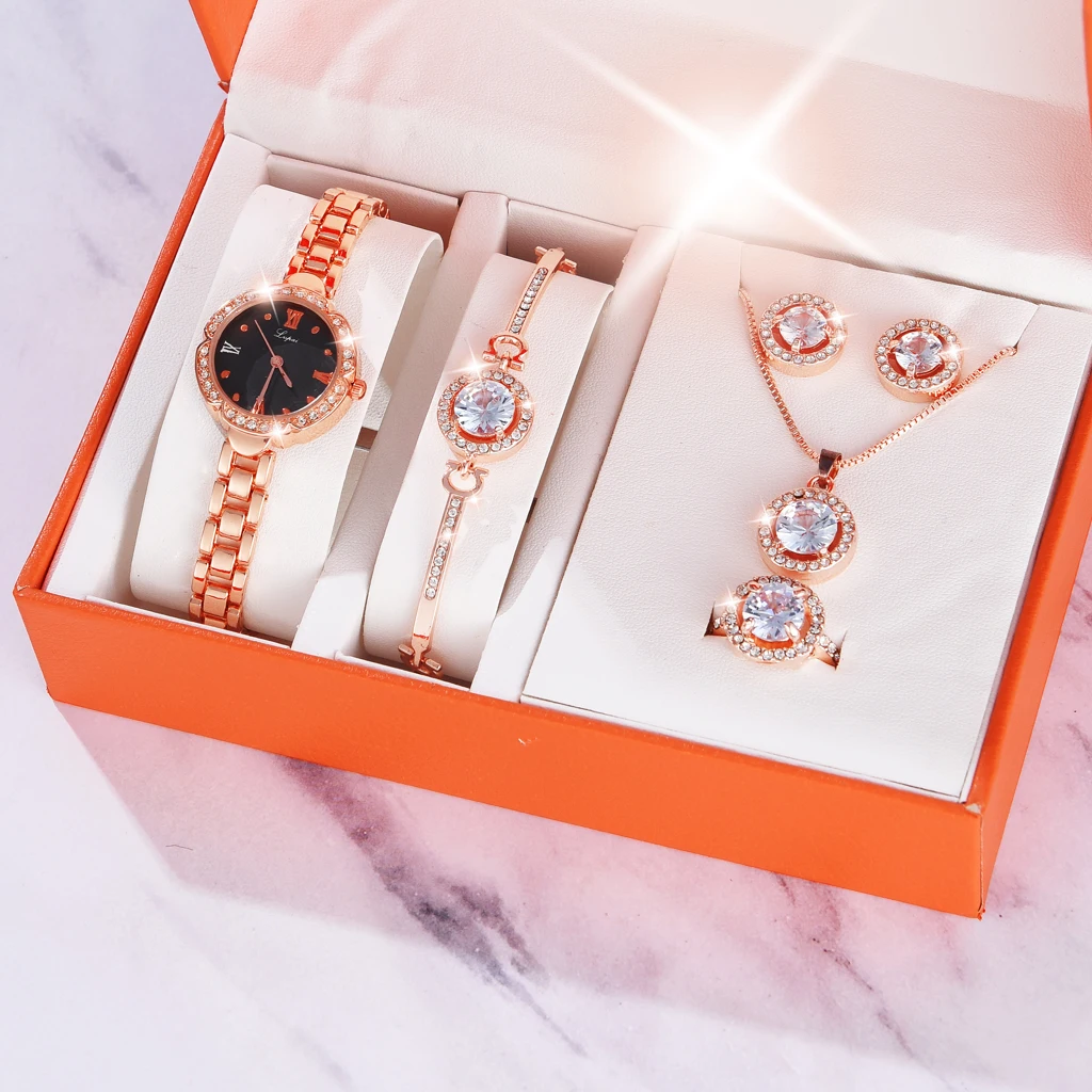 Часы наручные Lvpai женские кварцевые брендовые Роскошные модные с браслетом