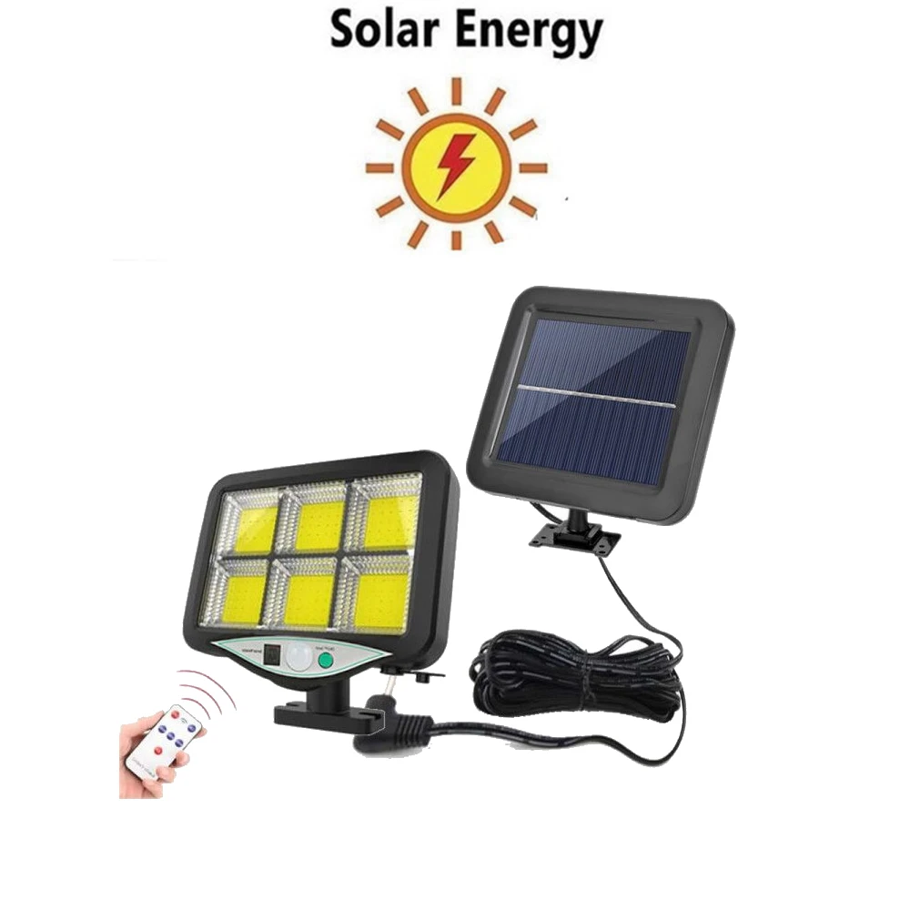 

seperable Solar Light Motion Sensor solar Security Lamp Waterproof 6 reflectors Outdoor Lighting For Entryways Patio Yard Gardre