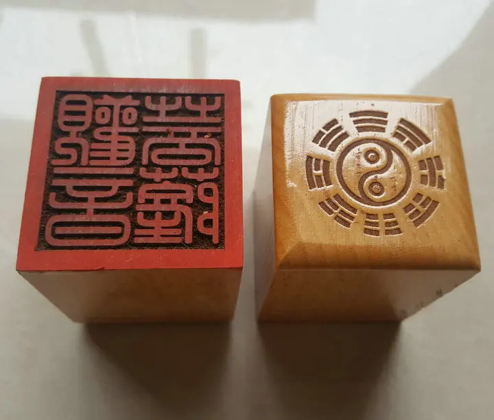 

Taoist seal, Guanyin Bodhisattva seal, односторонняя, персиковая древесина печать, Taoist артефакт, рукоделие