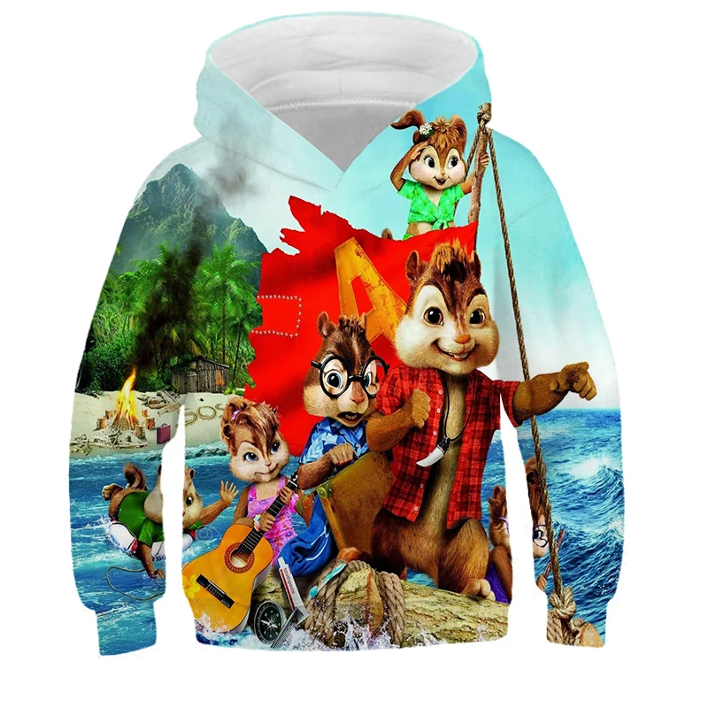 Толстовка мужская с изображением белки рубашка 3D принтом футболка рисунком