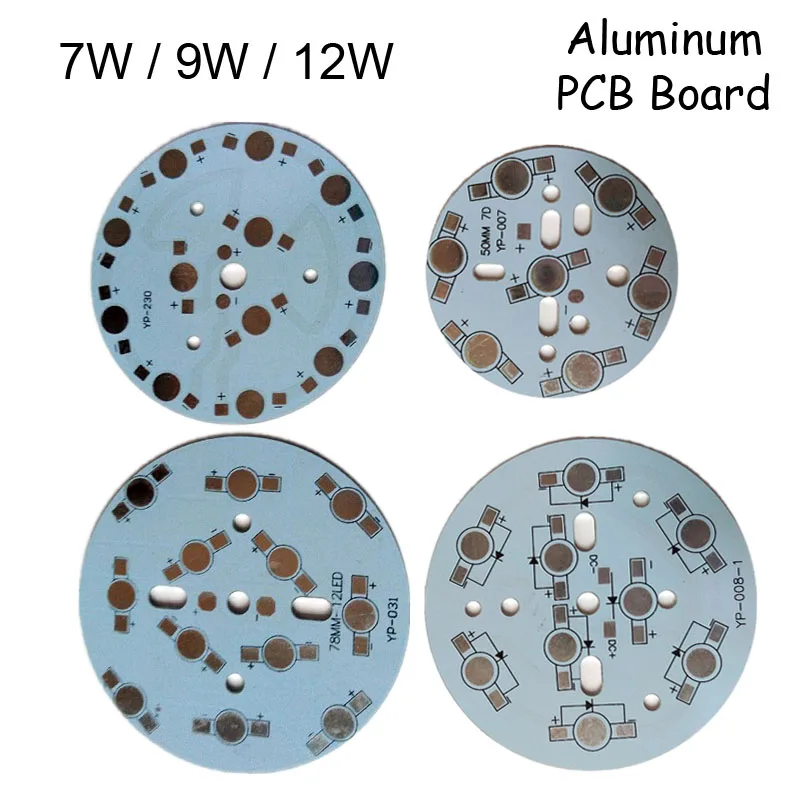 Подложка DIY алюминиевая панель световая база для люстры радиатора bulib свет 7 Вт 9 12