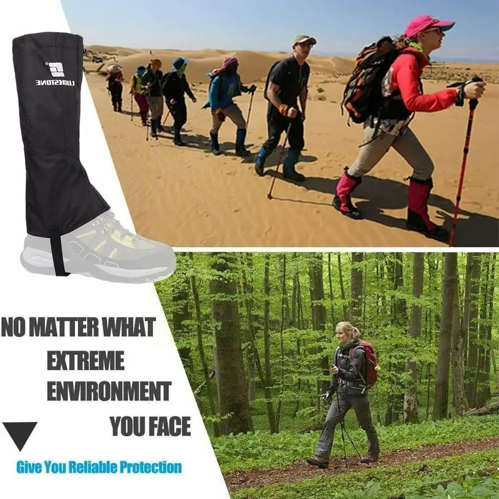 

Sports Protective Foot Guards Leggings Straps Outdoor Cover Hiking Hiking Fishing Skiing Waterproof Breathable V5l6