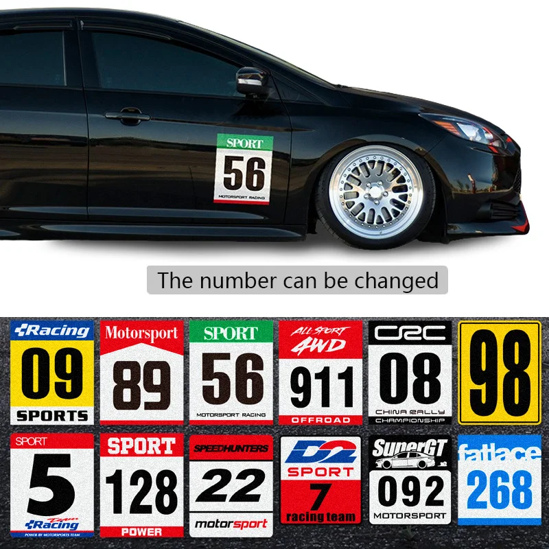 Универсальная виниловая наклейка с надписью на боковой части автомобиля для