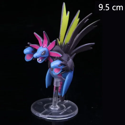 9.5cm Большой размер X Y Hydreigon Entei Genesect Raichu pika аниме экшн& toyp Покемон Фигурки Коллекция Модель игрушки подвижная база - Цвет: 9.5cm