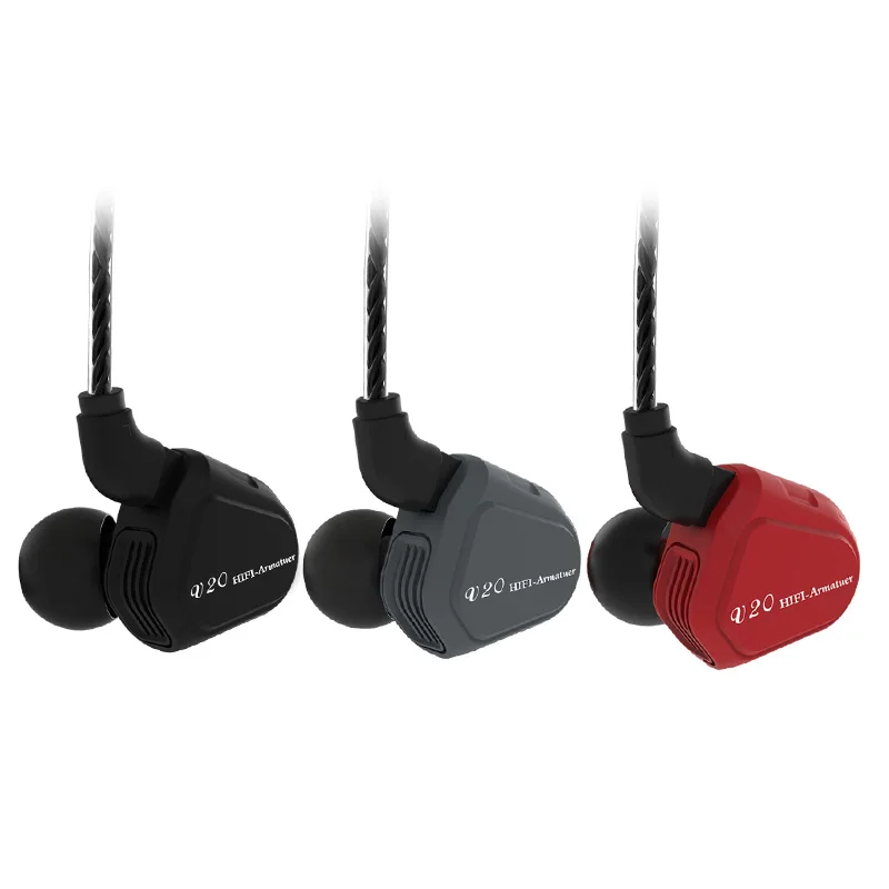 TRN V20 BA + DD гибридные металлические наушники вкладыши HIFI DJ Monito спортивные для бега