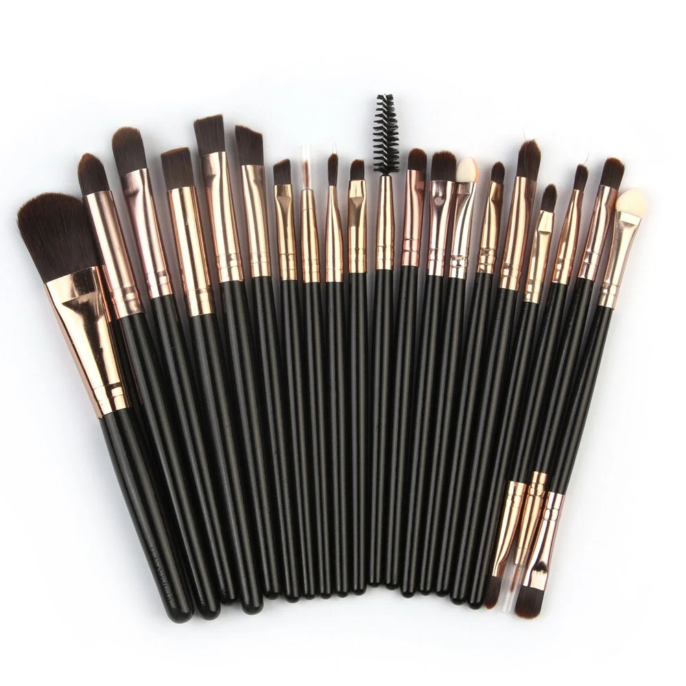15/20 шт наборы кистей для макияжа косметические кисти подводка глаз синтетические