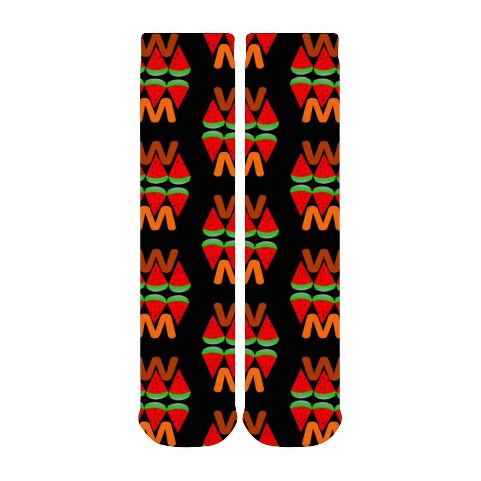 

Watermelon Socks Teen Large Chemical Fiber Stockings Printed Summer Antiskid Funny Socks