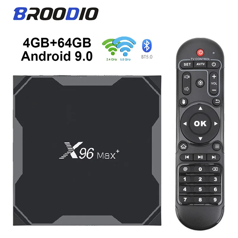 

X96 MAX Plus 4GB 64GB Android 9.0 Smart TV Box Amlogic S905X3 Quad Core 8K Video Player 1000M HD Quad Core Wifi 2.4/5G X96 Max+