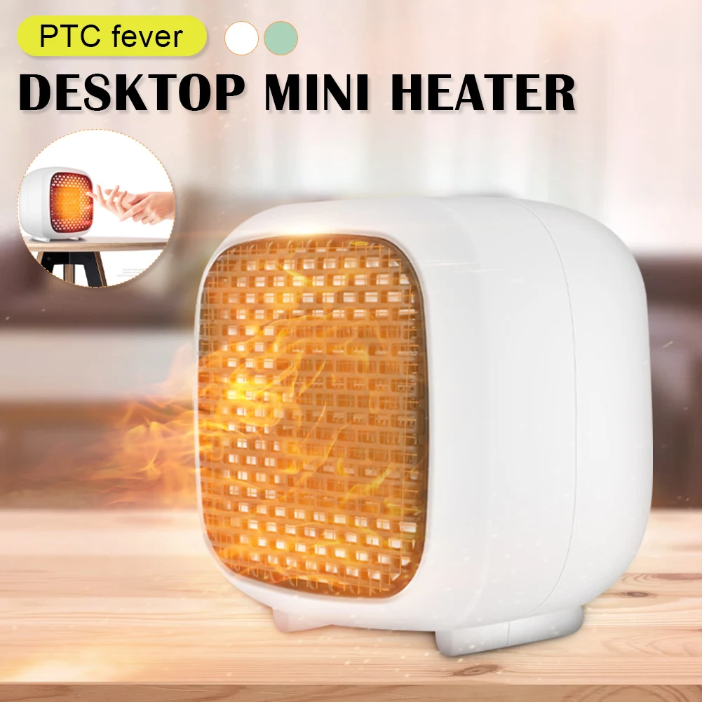 

800W Mini Electric Heater Portable Desktop Fan Air Heater PTC Ceramic Home Office Heating Stove Radiator Warmer Machine Winter