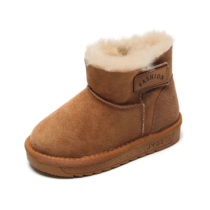 Зимние сапоги для маленьких мальчиков и девочек теплые уличные детские