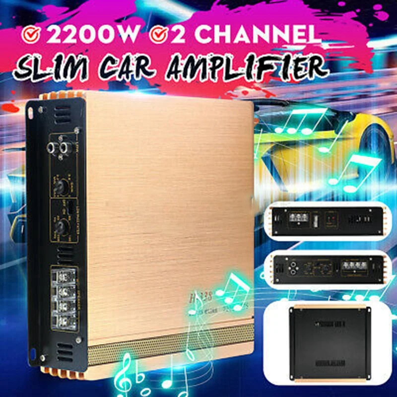 

2200W Car Power Amplifier Car Audio Subwoofer Two Channels 2 Channel Car Amplifier