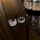 Модное Открытое кольцо с геометрическим узором и бриллиантами в Корейском стиле женское характерное изысканное кольцо