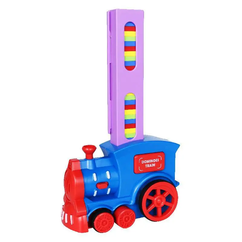 

NEW Electric Domino Train Automatic Licensing Educational Toys Blocks Games Children's Wood Domino Children Toys Toy Train Gift