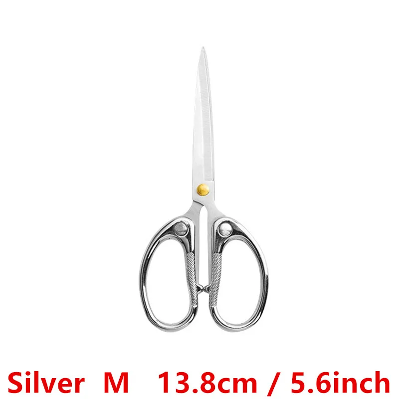 003 Silver 1 шт./лот, профессиональные швейные ножницы, прямые и тканевые ножницы для одежды, бытовые канцелярские Офисные ножницы - Цвет: 003 Silver