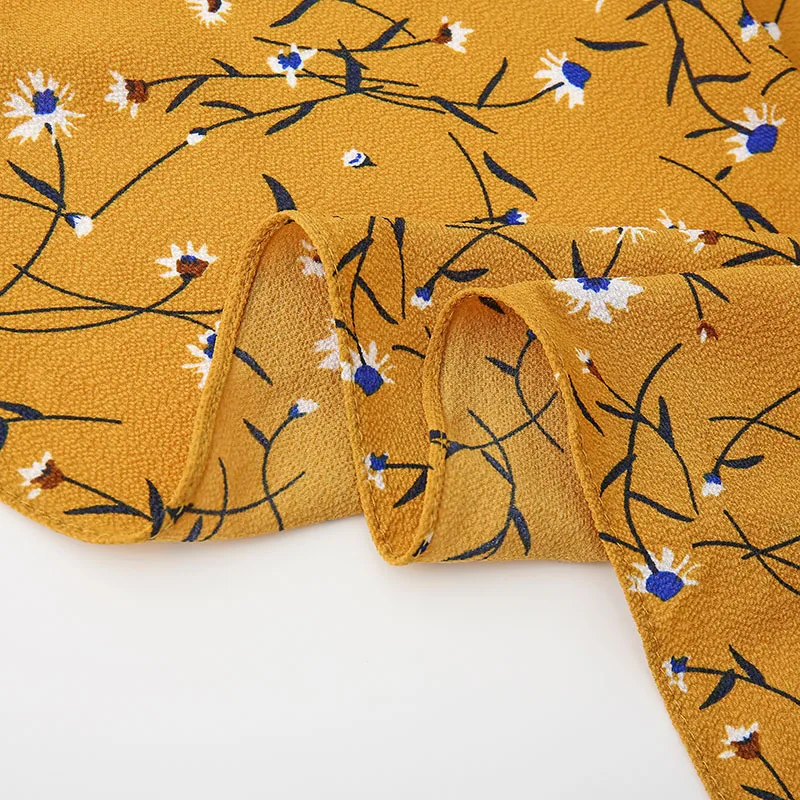 

Fashion Print Chiffon Hijab Floral Scarf Summer Shawl Large Size Bufandas Women Muslim Bandana Turban New Style 180*72CM