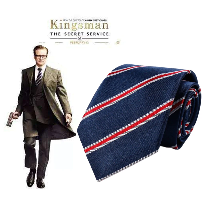 145*6 см галстук-бабочка из фильма Kingsman золотой круг Гарри Харт на шее маскарадный