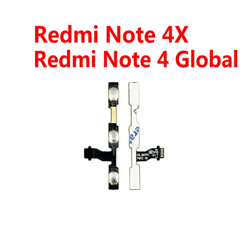 100% Новый оригинальный гибкий кабель для Xiaomi RedMi Note 4 4X pro кнопки